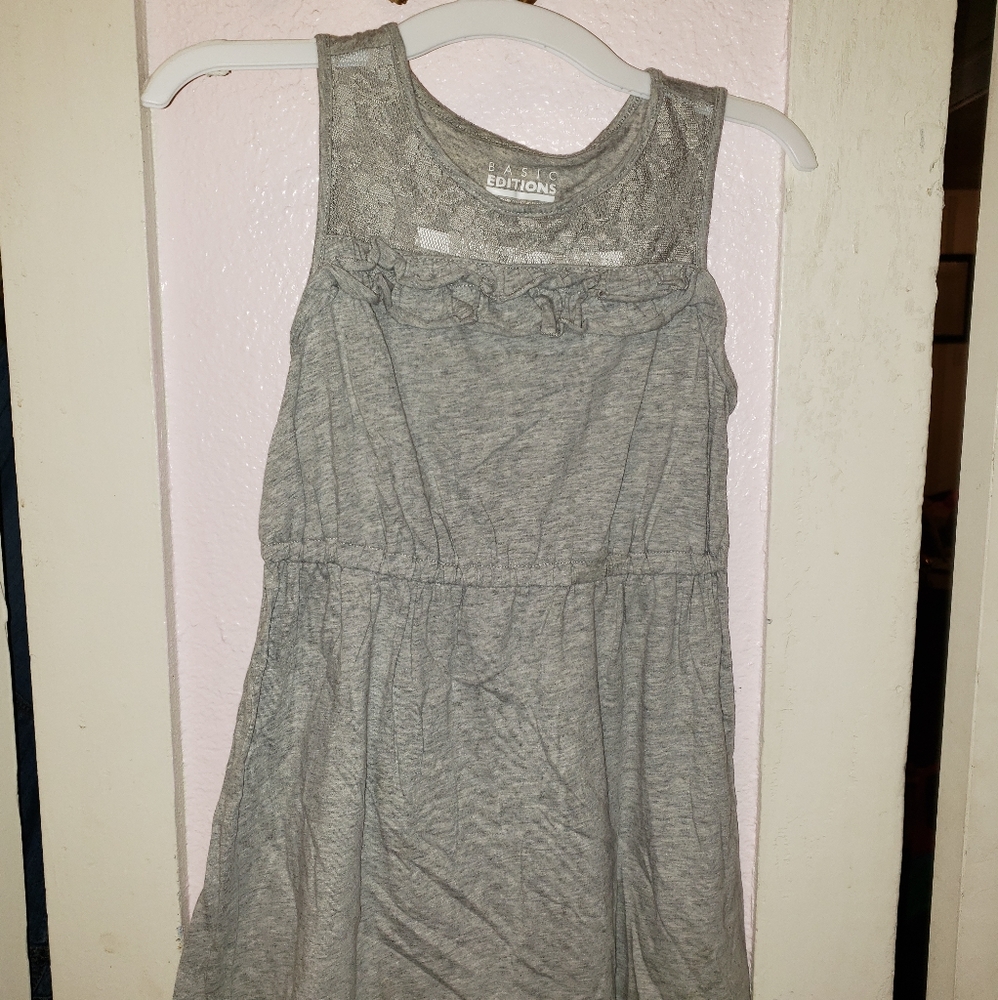 Kids casual gray dress